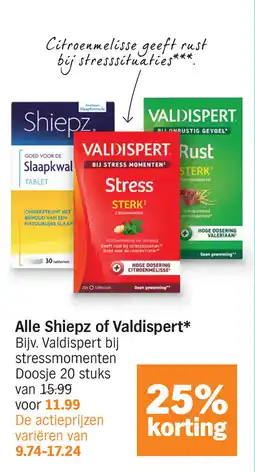 Albert Heijn Alle Shiepz of Valdispert aanbieding