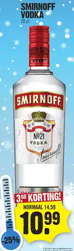 Super Dirck 3 Smirnoff vodka aanbieding