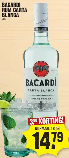 Super Dirck 3 Bacardi rum carta blanca aanbieding