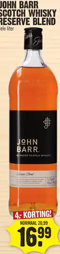 Super Dirck 3 John barr scotch whisky reserve blend aanbieding