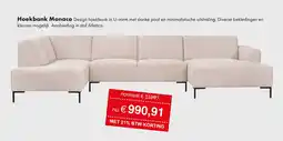 Woonsquare Hoekbank Monaco aanbieding