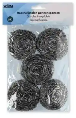 Wibra Stalen Pannenspons aanbieding