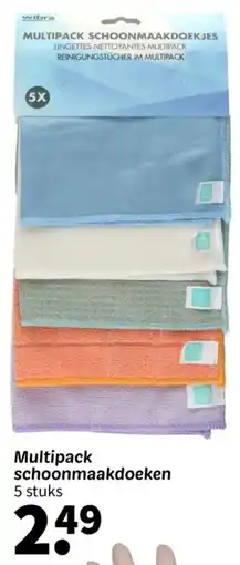 Wibra Multipack schoonmaakdoeken aanbieding