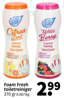 Wibra Foam Fresh toiletreiniger aanbieding