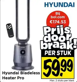 Vomar Voordeelmarkt Hyundai Bladeless Heater Pro aanbieding