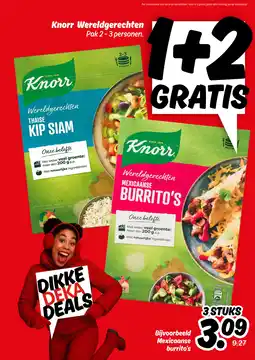 Dekamarkt Knorr Wereldgerechten aanbieding