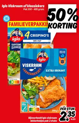 Dekamarkt Iglo Viskraam of Klassiekers aanbieding