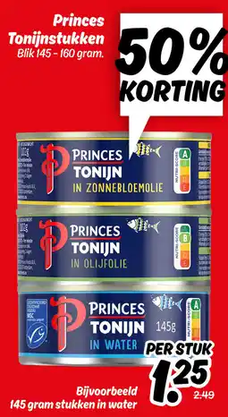 Dekamarkt Princes Tonijnstukken aanbieding