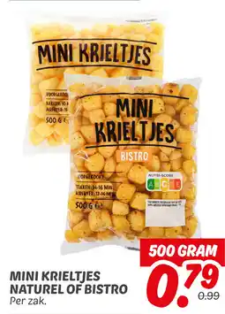 Dekamarkt Mini krieltjes naturel of bistro aanbieding