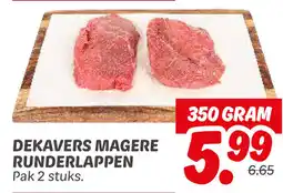 Dekamarkt Dekavers magere runderlappen aanbieding