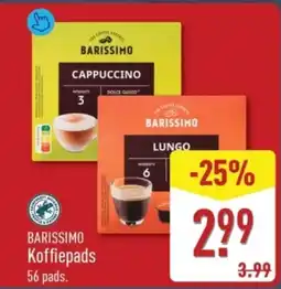 ALDI Barissimo Koffiepads aanbieding