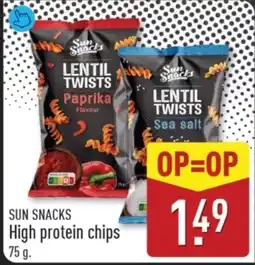 ALDI Sun Snacks High protein chips aanbieding
