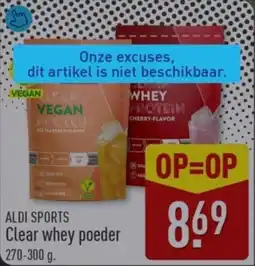 ALDI Aldi sports Clear whey poeder aanbieding