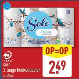 ALDI Solo 2-laags keukenpapier aanbieding