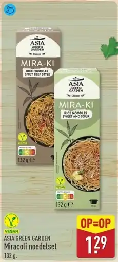 ALDI Asia green garden Miracoli noedelset aanbieding