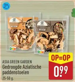 ALDI Asia green garden Gedroogde Aziatische paddenstoelen aanbieding