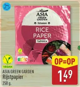 ALDI Asia green garden Rijstpapier aanbieding