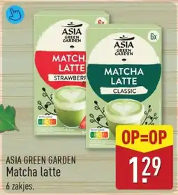 ALDI Asia green garden Matcha latte aanbieding