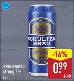 ALDI Schultenbräu Strong 8% aanbieding