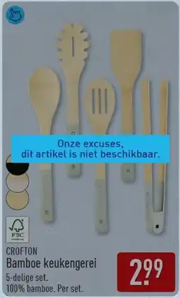 ALDI Crofton Bamboe keukengerei aanbieding
