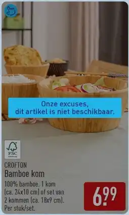 ALDI Crofton Bamboe kom aanbieding