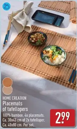 ALDI Home creation Placemats of tafellopers aanbieding