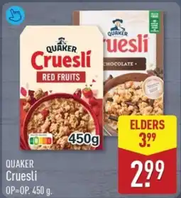 ALDI Quaker Cruesli aanbieding