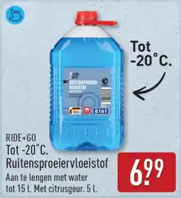 ALDI Ride+go Tot -20°C. Ruitensproeiervloeistof aanbieding