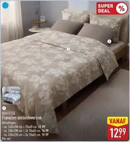 ALDI Novitesse Flanellen dekbedovertrek aanbieding