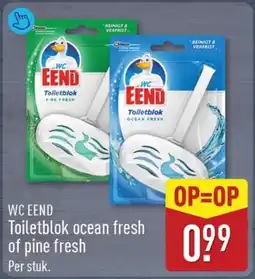 ALDI Wc eend Toiletblok ocean fresh of pine fresh aanbieding