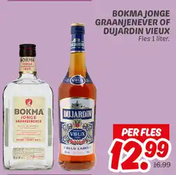 Dekamarkt Bokma jonge graanjenever of dujardin vieux aanbieding