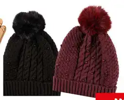 Dekamarkt Muts met Pompom en Parels aanbieding