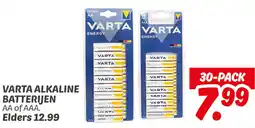 Dekamarkt Varta Alkaline Batterijen aanbieding