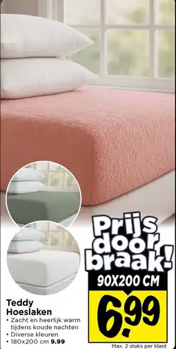 Vomar Voordeelmarkt Teddy Hoeslaken aanbieding