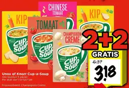Vomar Voordeelmarkt Unox of Knorr Cup-a-Soup aanbieding