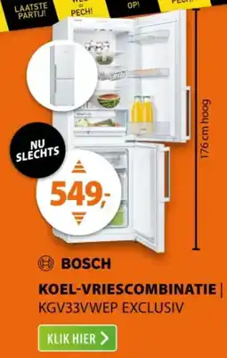 Expert Bosch Koel Vriescombinatie aanbieding