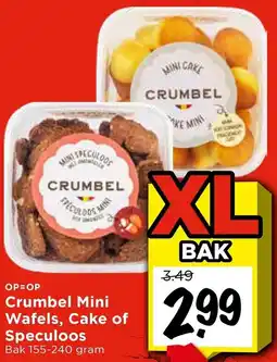 Vomar Voordeelmarkt Crumbel Mini Wafels, Cake of Speculoos aanbieding