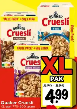 Vomar Voordeelmarkt Quaker Cruesli aanbieding