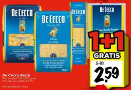 Vomar Voordeelmarkt De Cecco Pasta aanbieding