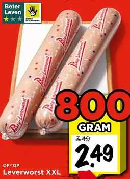Vomar Voordeelmarkt Leverworst XXL aanbieding