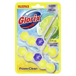 Plein.nl 2+1 gratis: Glorix Toiletblok Power Clean aanbieding