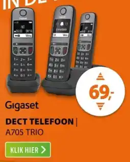 Expert Gigaset Dect telefoon A705 TRIO aanbieding