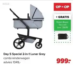 Baby-Dump Day 5 Special 2-in-1 Lunar Grey aanbieding