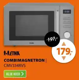 Expert Etna Combimagnetron CMV334RVS aanbieding