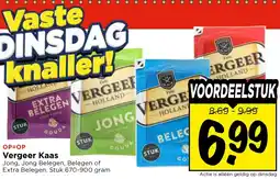 Vomar Voordeelmarkt Vergeer Kaas aanbieding