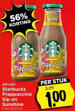 Vomar Voordeelmarkt Starbucks Frappuccino Sip on Sunshine aanbieding