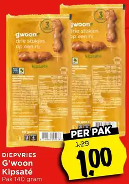 Vomar Voordeelmarkt G'woon Kipsaté aanbieding