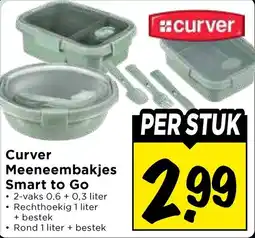 Vomar Voordeelmarkt Curver Meeneembakjes Smart to Go aanbieding