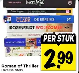 Vomar Voordeelmarkt Roman of Thriller aanbieding