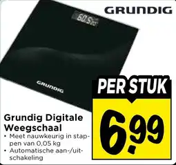 Vomar Voordeelmarkt Grundig Digitale Weegschaal aanbieding